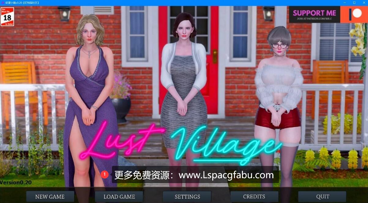 [双端] 【SD/3D/欧美SLG/汉化/动态】欲望小镇 V0.45 双端精翻汉化版【2.8G】